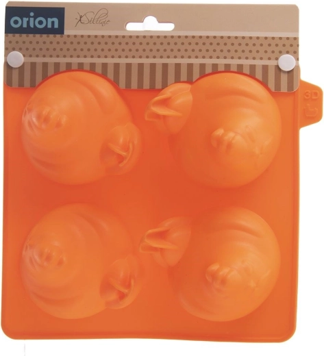 Four 3D chicks from one mold