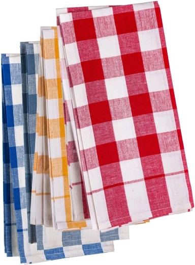 Virtuviniai rankšluosčiai Multi Check 50 × 70 cm, medvilnė, spalvų mišinys (2 vnt.)