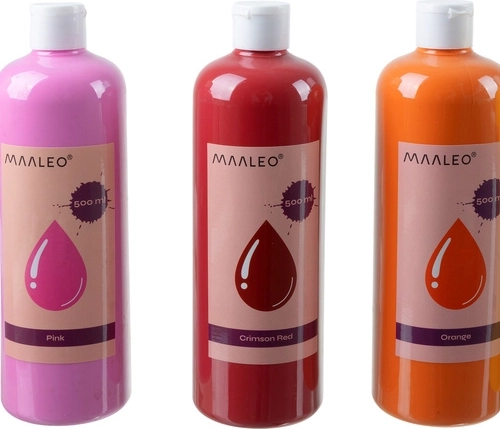 18 sodrių spalvų 500 ml talpose