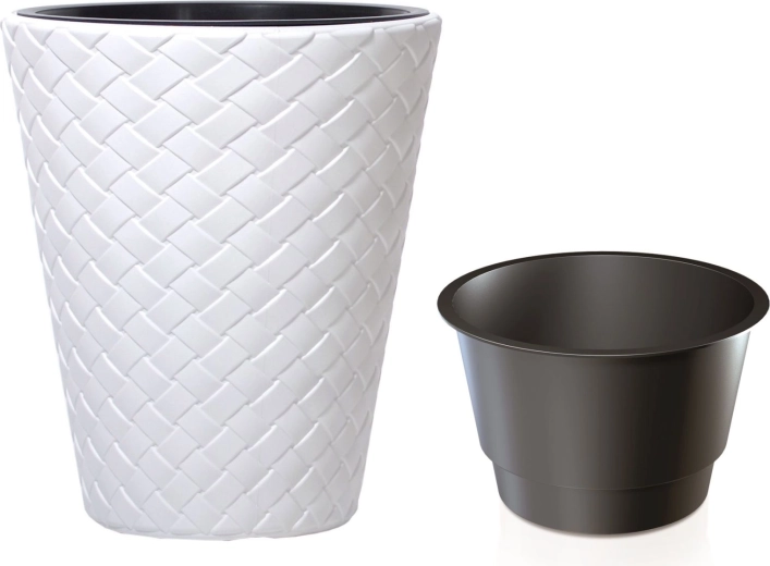 Matuba Planter with Insert 40 cm White