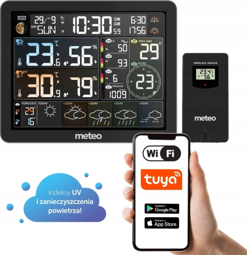 WiFi meteorologinė stotelė su oro taršos matavimu