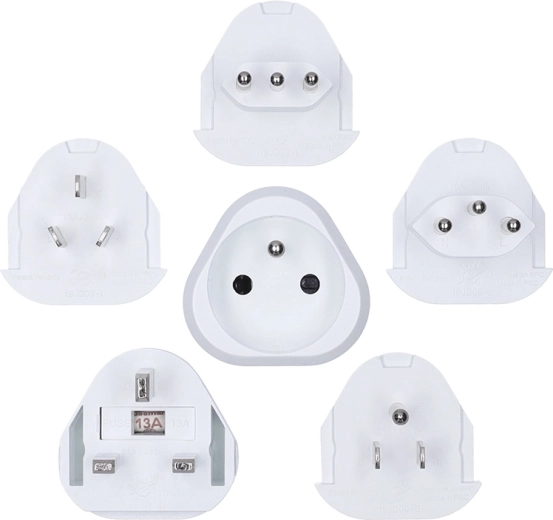 Solight universal travel adapter with grounding - 1 piece