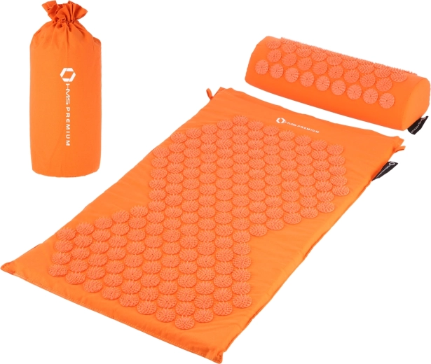Acupressure Set with Mat and Pillow HMS Premium, Orange