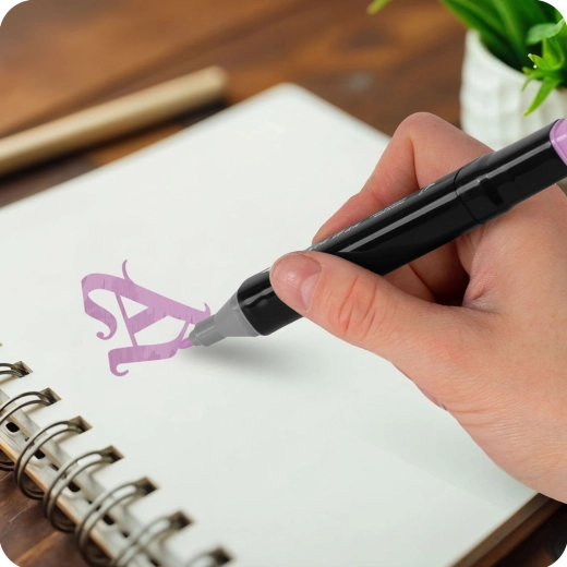 Smooth ink flow for calligraphy and lettering