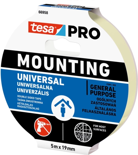 Universalioji montavimo juosta 19 mm × 5 m TESA