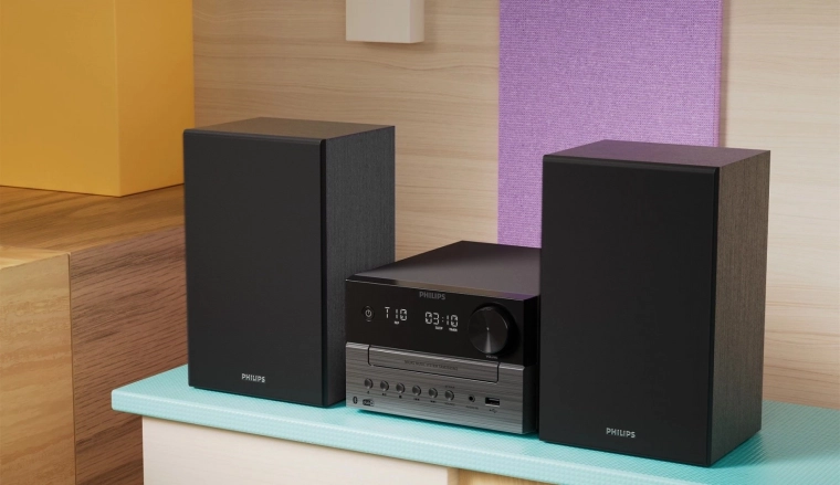 Versatile sources: DAB+/FM, CD/MP3, USB and audio input