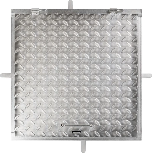 Cover plate 500 × 500 mm, galvanized, load capacity 150 kg