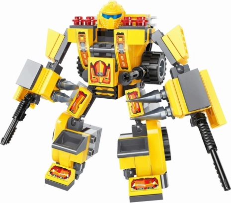 Posable mecha for action scenarios