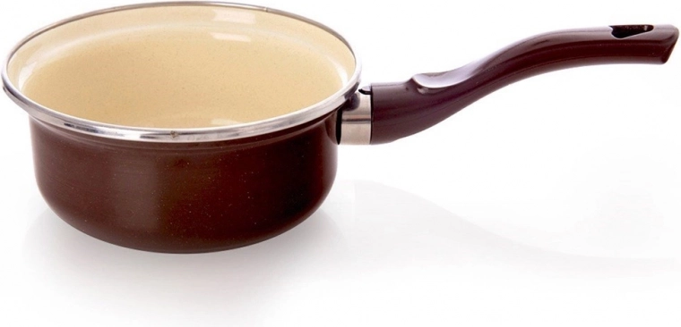 Emaliuotas prikaistuvis BROWN 14 cm, 620 ml
