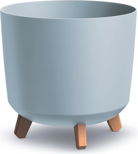 Gracia Tubus Planter 30 cm light grey with legs