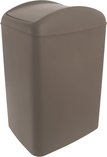 Šiukšliadėžė UH Waste su sūpuojamu (atverčiamu) dangčiu 10 l, ruda
