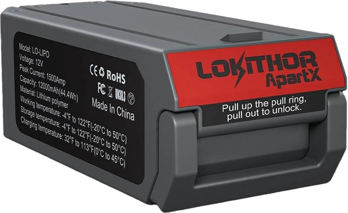 Lokithor LO-LIPO LiPo baterija 12 V 12 000 mAh (1500 A) skirta ApartX