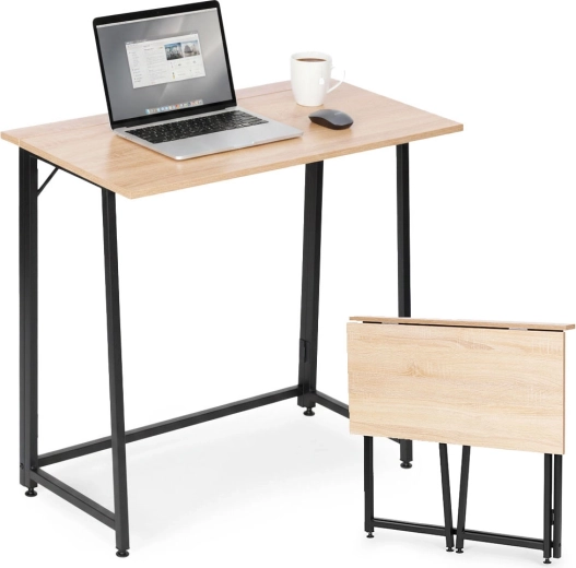 Sulankstomas rašomasis stalas 80 × 45 cm loft stiliaus MODERNHOME