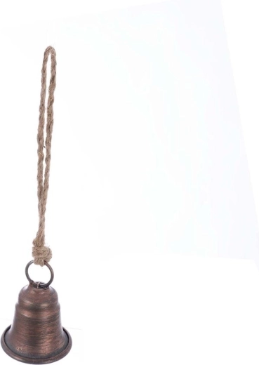 Rudas metalinis pakabinamas varpelis