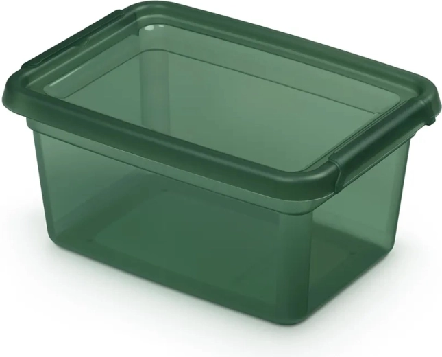 Basestore PINE storage container with lid and clips 1.5 l