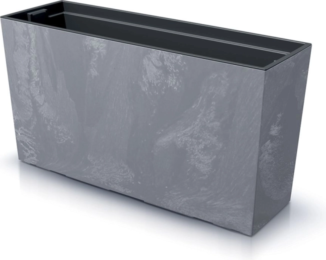 Planter Box with Insert URBI Case Concrete Effect M, 77 cm, Marengo