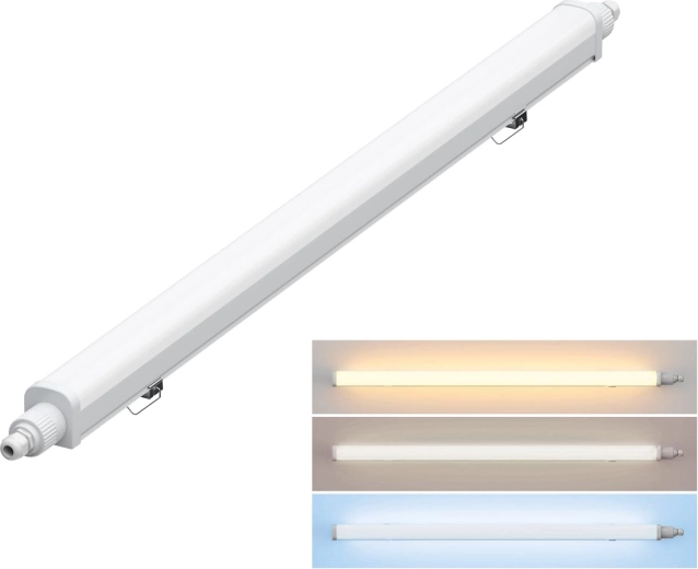 Solight dulkėms atsparus LED šviestuvas IP65 su pasirenkama spalvine temperatūra, 36 W, 127 cm