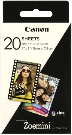ZINK fotopopierius 5×7,6, 20 lapų