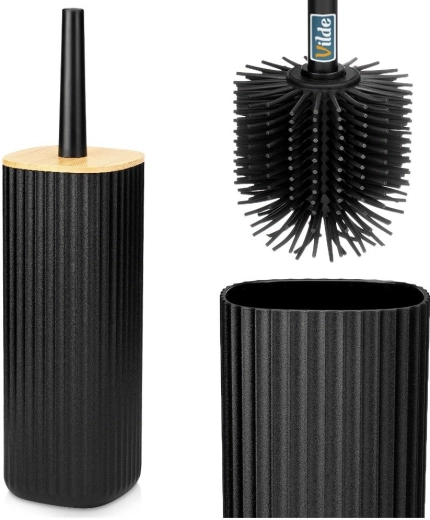 Silicone bristles for easy cleaning