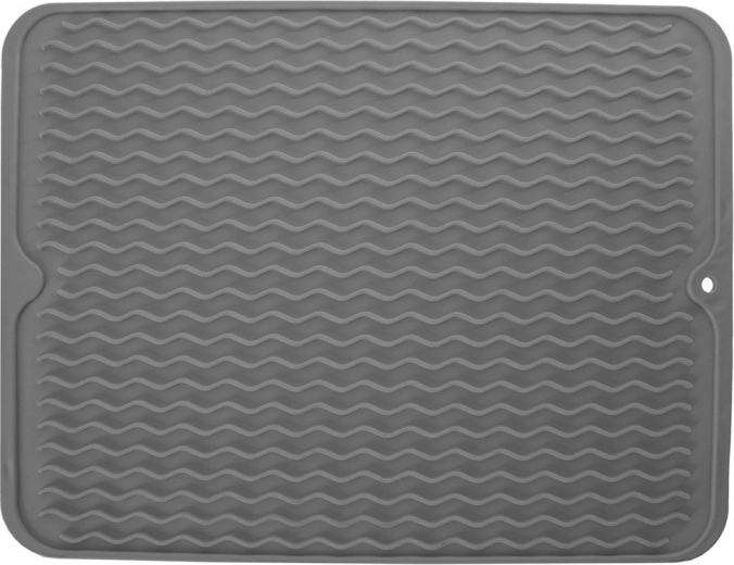 Silikoninis indų nusausinimo kilimėlis 40 × 30,5 cm – pilkas