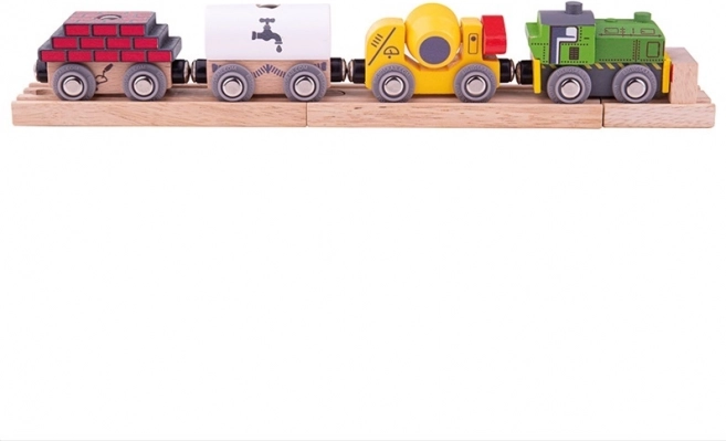 Bigjigs Rail medinis statybinis traukinys