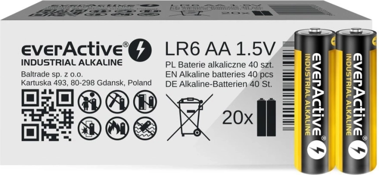 Alkaline Batteries AA LR6 40 pcs