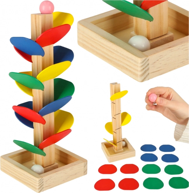 Medinis MONTESSORI rutuliukų medis