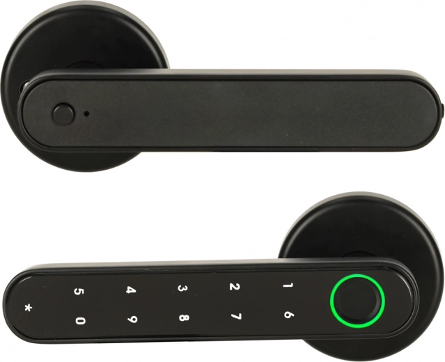 Elektroninė išmanioji durų spyna su klaviatūra, piršto atspaudu ir Bluetooth