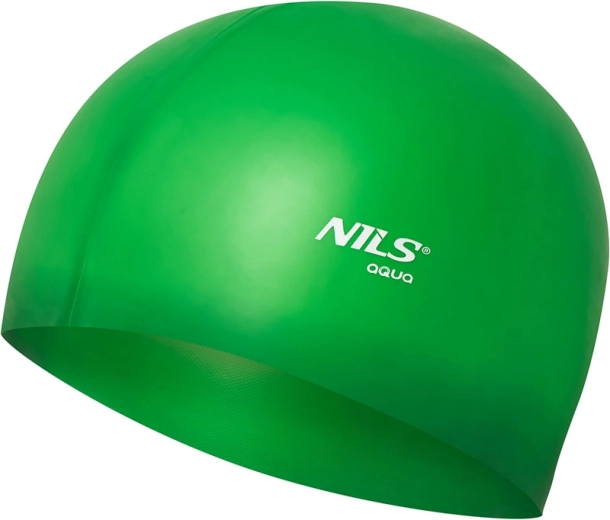 Silikoninė plaukimo kepuraitė NILS Aqua, žalia