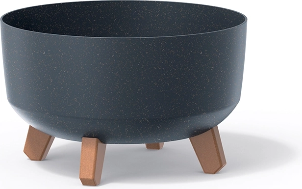 Vazonas Gracia Low Eco Wood 28,5 cm – antracito spalvos