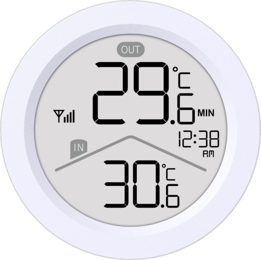 Simultaneous indoor and outdoor temperature measurement