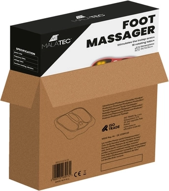 18 besisukančių masažo mazgų visai pėdos sričiai