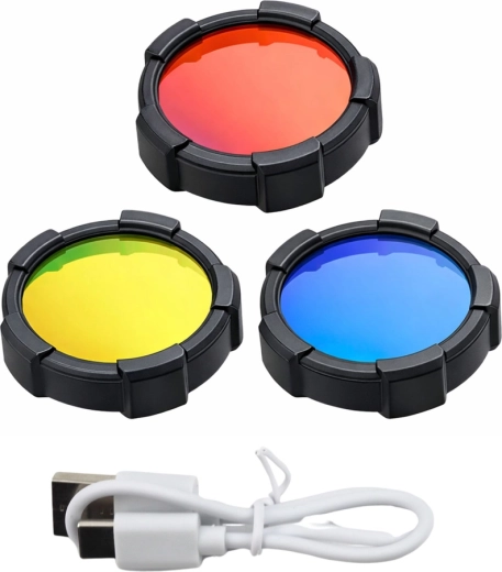 Interchangeable color filters for special conditions