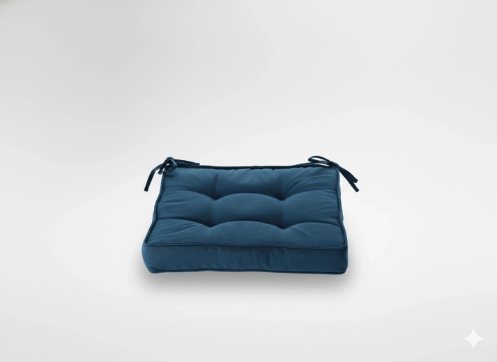 Chair cushion 40 × 40 × 6 cm blue