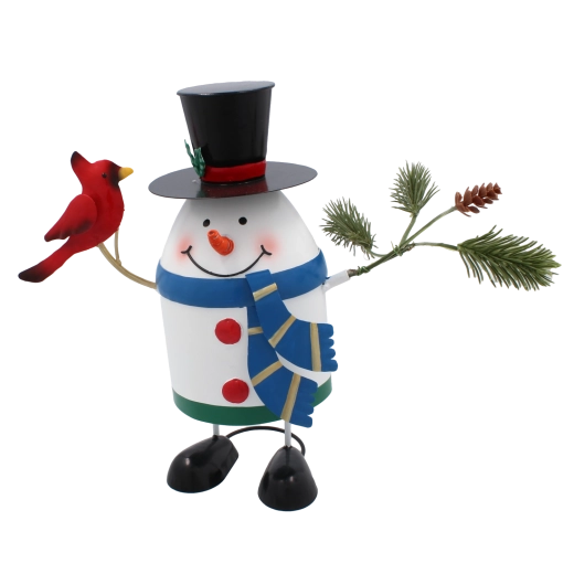 Metal Christmas Snowman 14 × 12 × 20 cm
