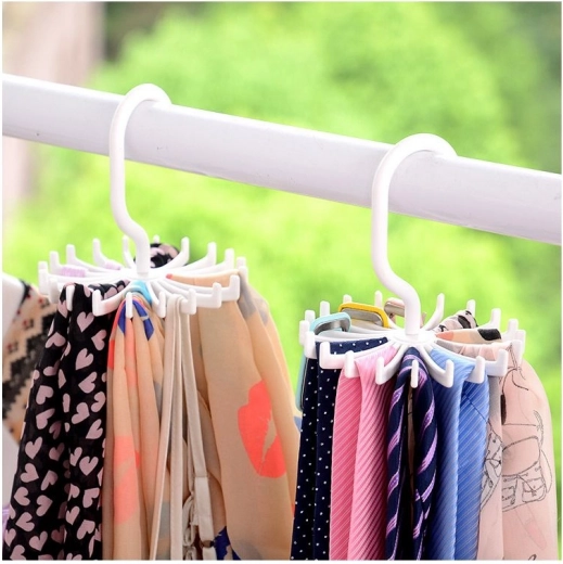 Tie / belt / scarf holder - white