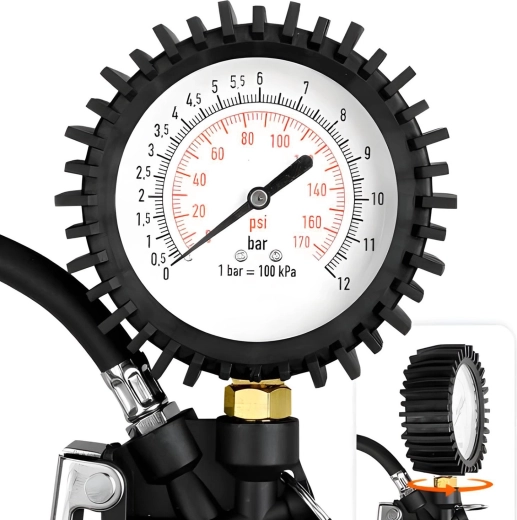 Large 10 cm gauge for easy reading