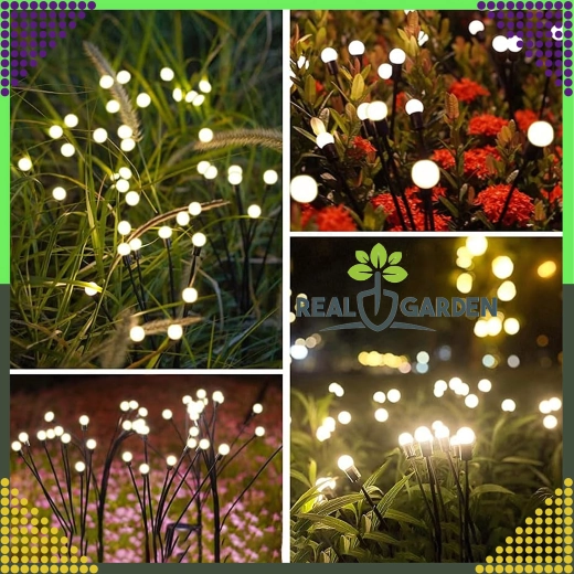 Saulės sodo šviestuvai su įsmeigiamu laikikliu, rutuliai, 6 LED, sutemų jutiklis, 2 vnt.