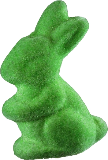 Pūkuotas žalias kiškutis 9 cm