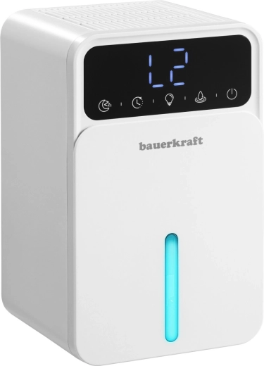 Bauerkraft kompaktiškas tylus mini oro sausintuvas su LED ir jutikliniu valdymu 1,2 l