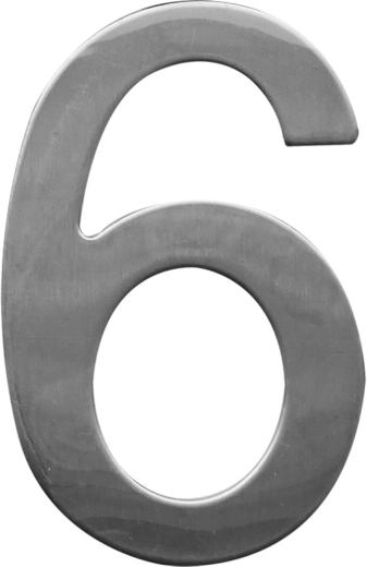 Namo numeris 6 STAR, 75 mm, nerūdijantis plienas