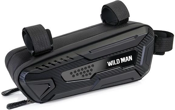 Wildman dviračio rėmo krepšys su telefono laikikliu M40 juodas