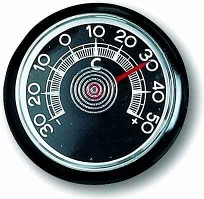 Small analog car thermometer TFA, black