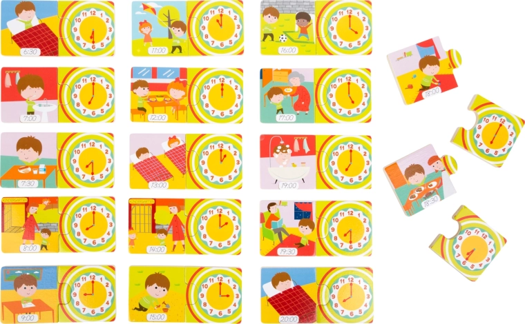 Small Foot Wooden Puzzle Clocks