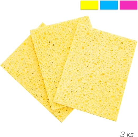 Celiuliozinė indų kempinėlė EKO mix 3 vnt.