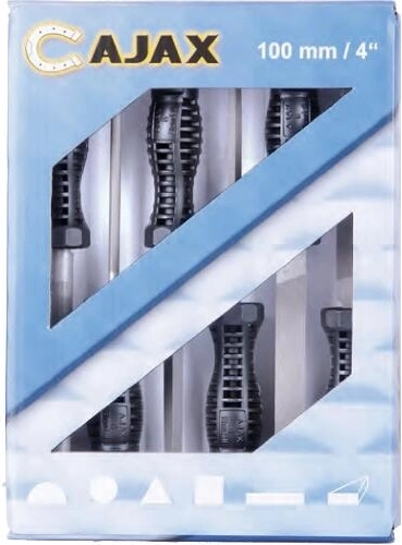 6-piece file set 100/2 with cross cut