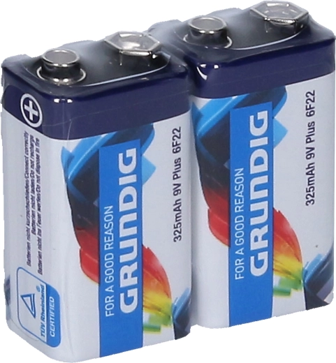 9 V cinko chlorido baterija 6F22