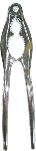 Visiškai metalinis riešutų gliaudyklė iš plieno, 15,5 cm