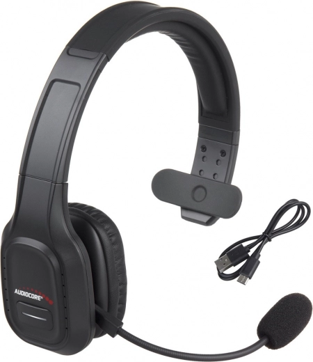 Bluetooth headset with microphone and ANC for call centers AUDIOCORE