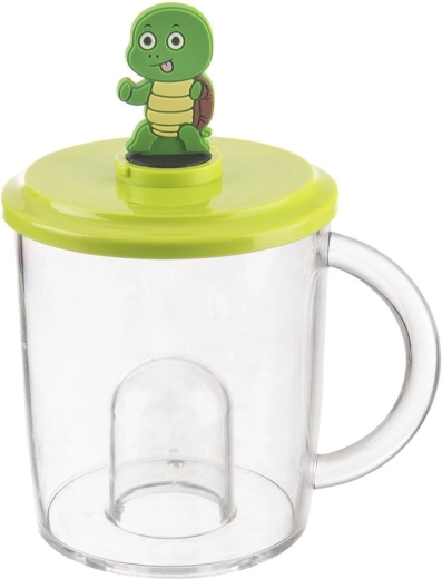 Children's mug with turtle figurine 240 ml